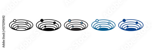 Dark Matter Icon Set Multiple Style Collection