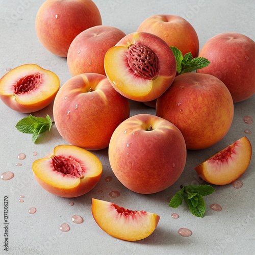 peaches and plums