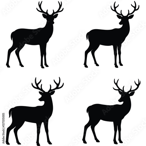 Deer Silhouette Collection