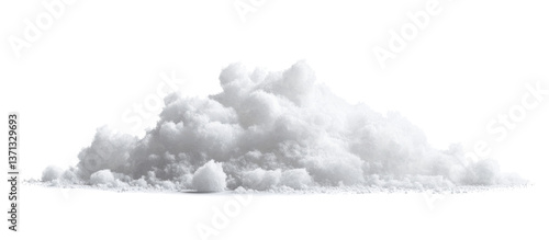 a pile of white powder