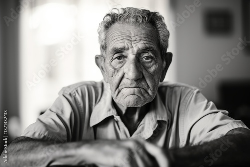 Portrait of a Hispanic elderly man in nursing home