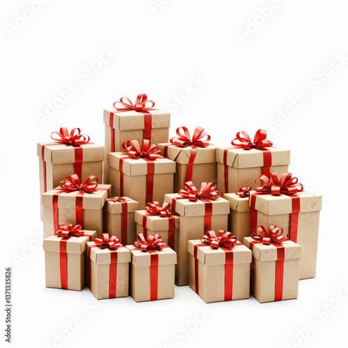 christmas gift boxes group,...