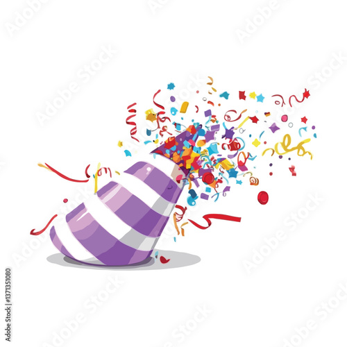 Party popper vector