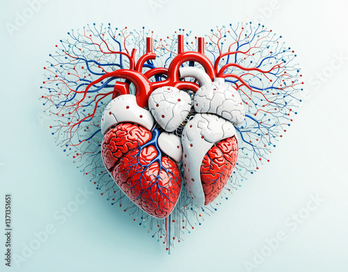 AI-enhanced heart illustrat...
