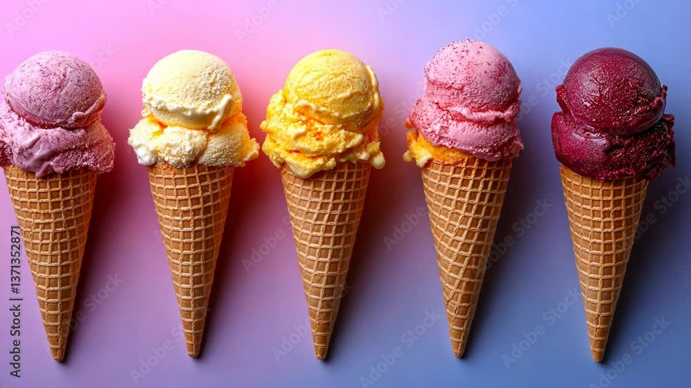 Enjoying colorful ice cream cones during summer afternoons at the park with friends and family Enjoying colorful ice cream cones during summer afternoons at the park with friends and family