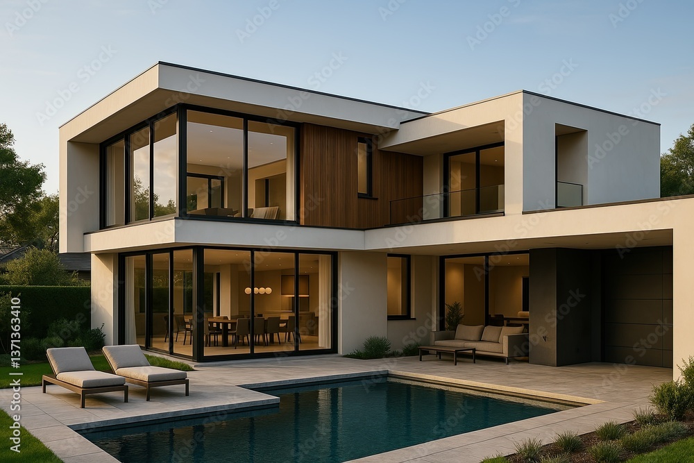 Fototapeta premium Modern architecture and luxury homes