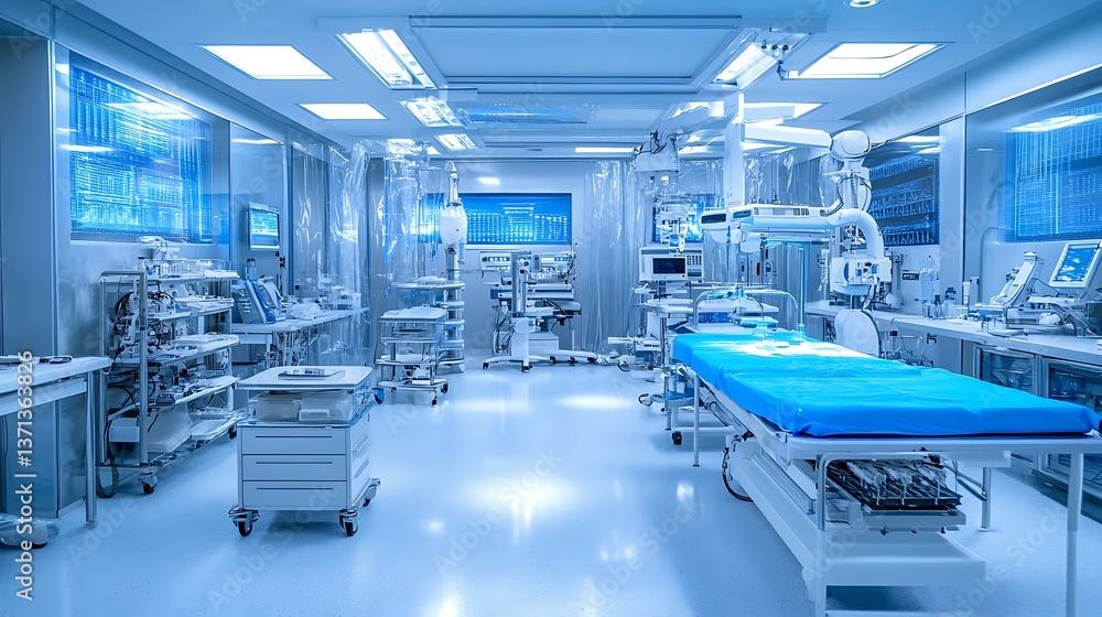 Naklejka premium Modern Surgical Suite Interior