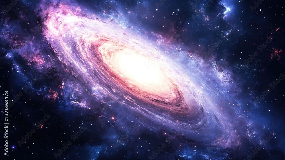 Obraz premium Spiral galaxy in deep space (13)
