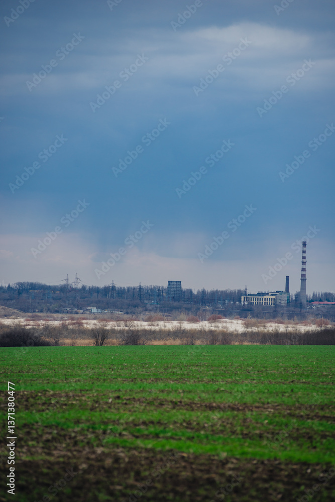 Landscape photography in the field with forest near the forest ,beautiful landscape photoshoot with clouds and trees Landscape photography in the field with forest near the forest ,beautiful landscape photoshoot with clouds and trees