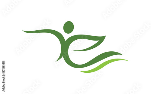Nature leaf ecology vegan concept Logo illustration v.18