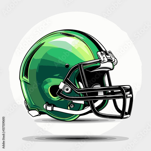 american football helmet vector art for graphic design