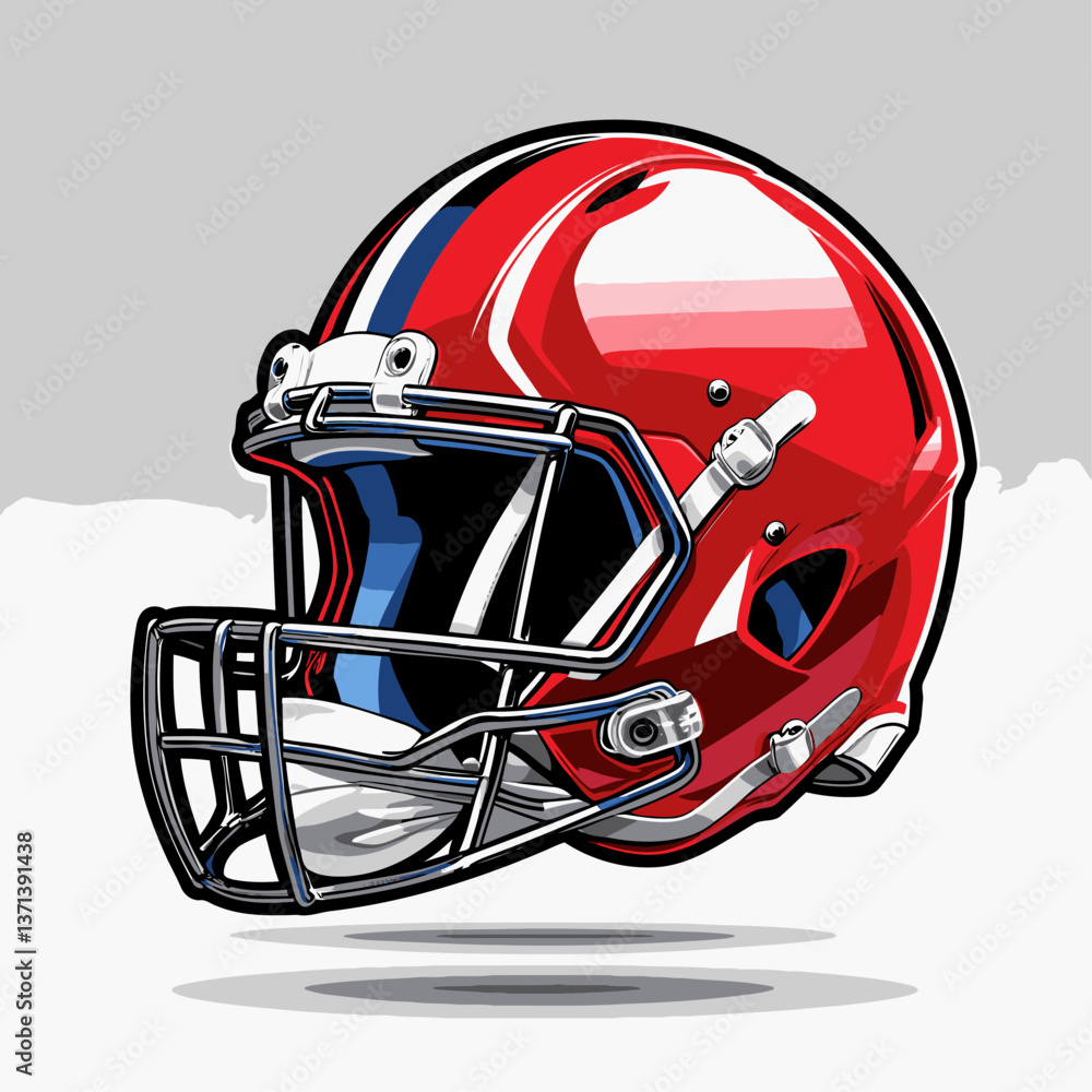 Fototapeta premium american football helmet vector art for graphic design