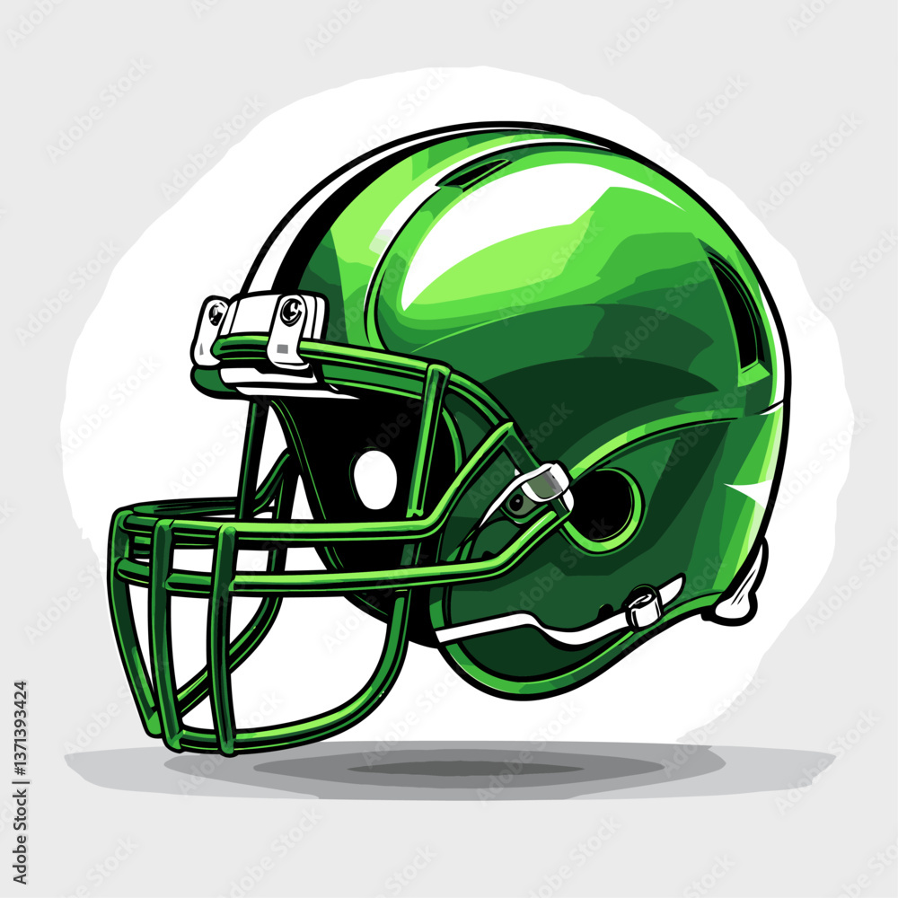 Fototapeta premium american football helmet vector art for graphic design