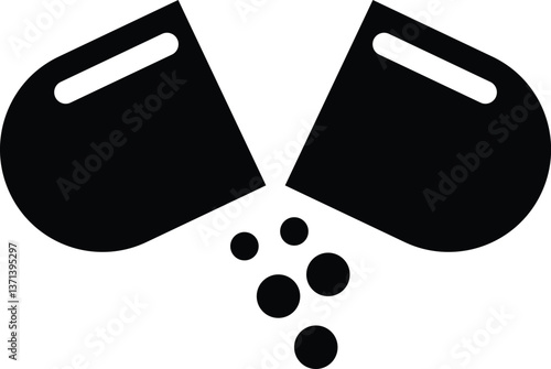Drugs icon . black design.  Containing pills, drug dealer, LSD, ecstasy   Vector solid icon. from drugs collection.
