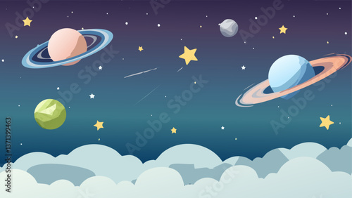 Cosmic Wonders: A Starry Sky and the Beauty of Space