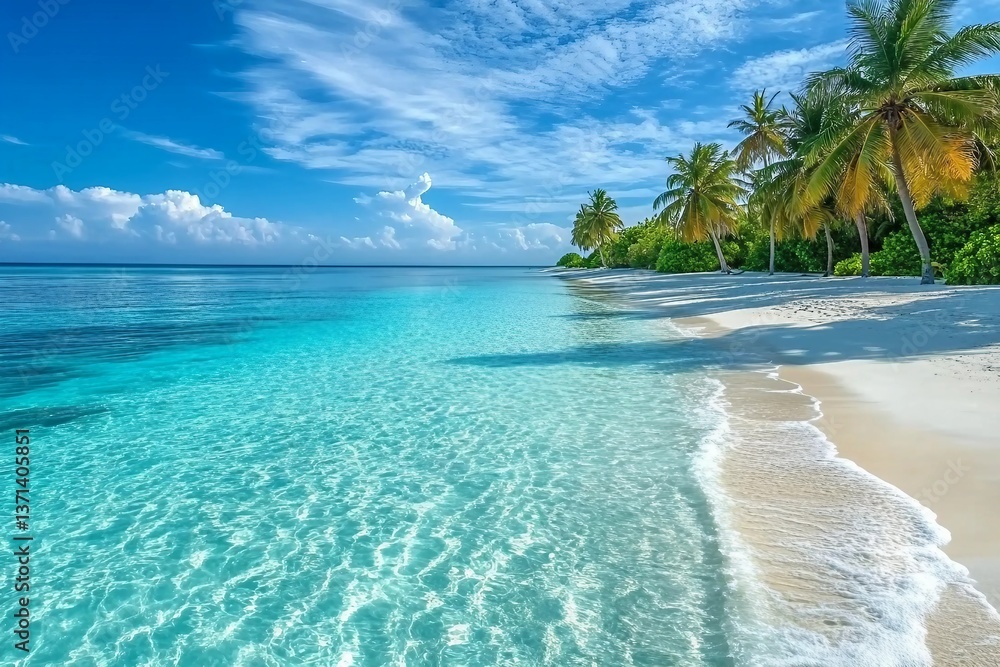 Fototapeta premium Maldives Islands Ocean Tropical Beach