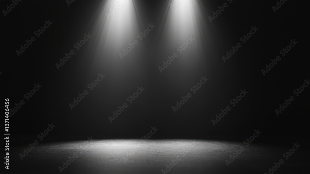 Gradiant Dark Background Spotlight White Space. Gradiant Dark Background Spotlight White Space.