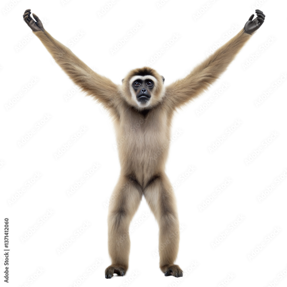 Fototapeta premium Gibbon AI Generated Image