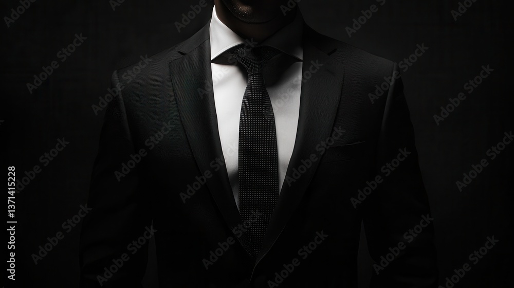 man in suit on a black background. man in suit on a black background.