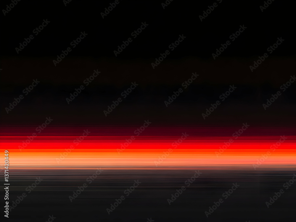 Abstract Photo of a Red Sunset Horizon with Black Sky and Dramatic Atmosphere Abstract Photo of a Red Sunset Horizon with Black Sky and Dramatic Atmosphere