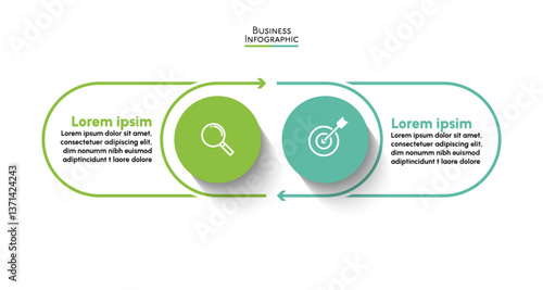 Business data visualization. timeline infographic icons designed for abstract background template milestone element modern diagram process technology digital marketing data presentation chart Vector