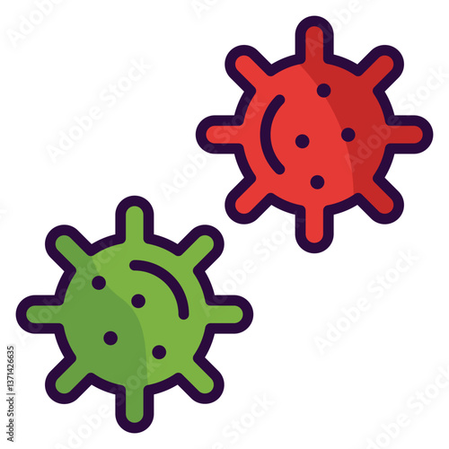 Virus Filled Icon