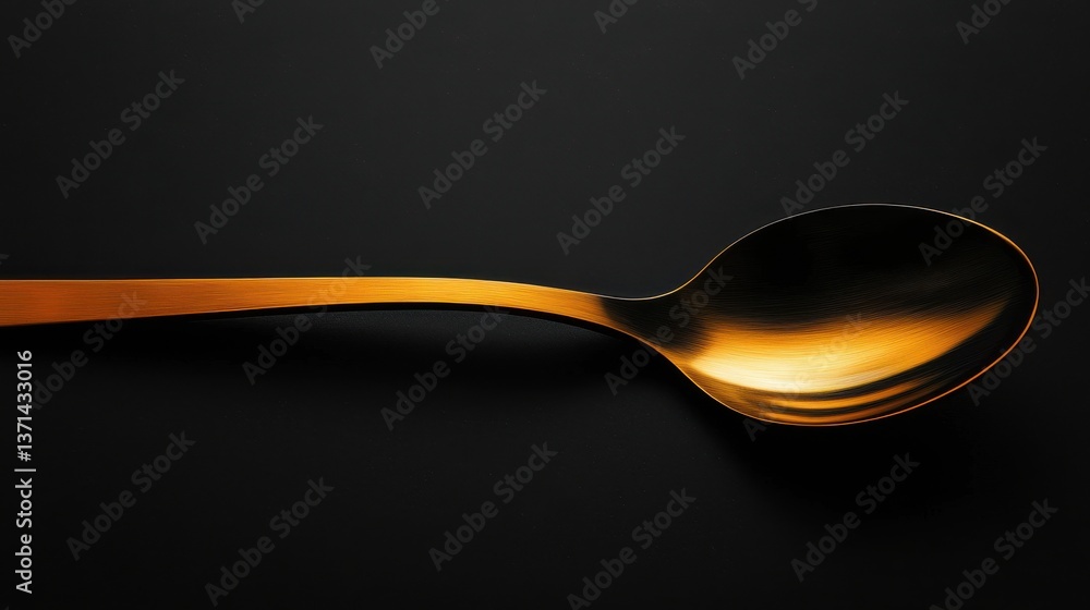 Spoon outline highlight om a black abstract background. Spoon outline highlight om a black abstract background.