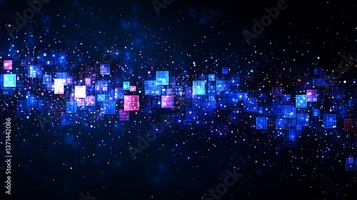 Abstract digital space design