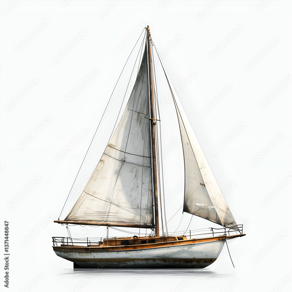 Obraz premium Explore the Anatomy of a Yacht: Navigational Equipment & Boating Lifestyle for the Ultimate Nautical Adventure
