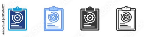 Recovery Plan icon set multiple style collection