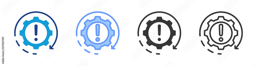 Recovery icon set multiple style collection