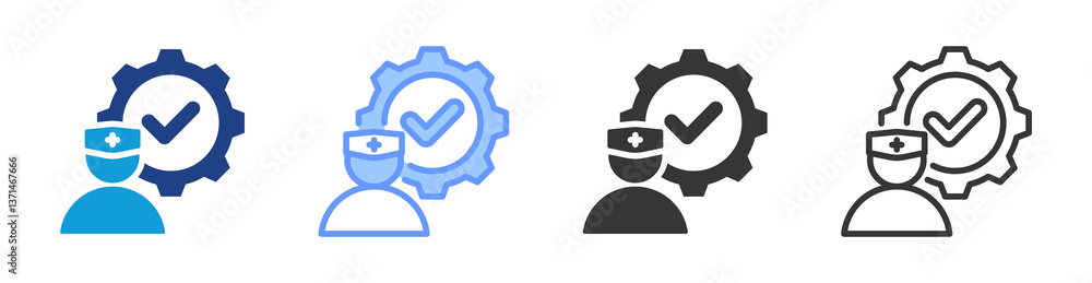 Core Competency icon set multiple style collection Core Competency icon set multiple style collection