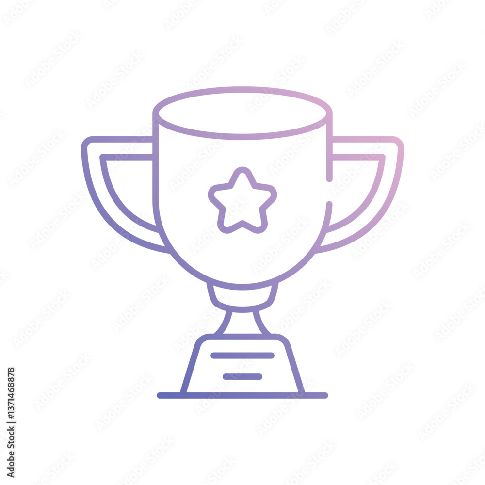 Trophy vector icon stock illustration Trophy vector icon stock illustration