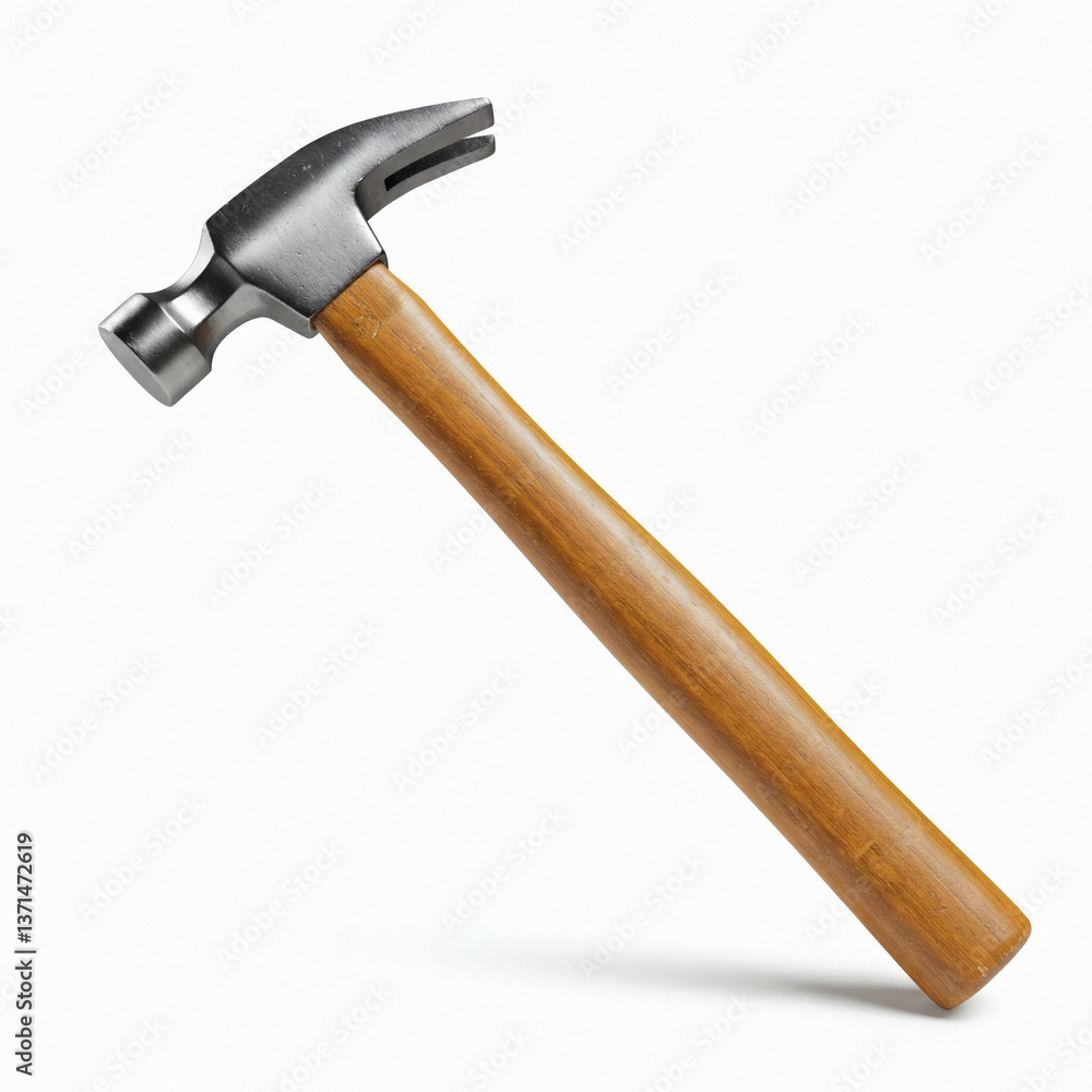 Hammer isolated on white background. 3D illustration front view Hammer isolated on white background. 3D illustration front view