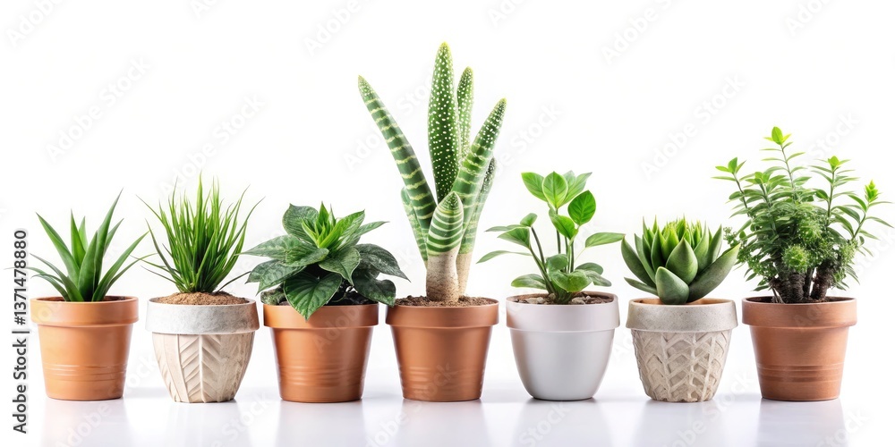 Fototapeta premium Aerial View Cute Home Plants, Drone Photography, Potted Plants, Balcony Garden, Urban Jungle, Houseplants Overhead, Green Home Decor