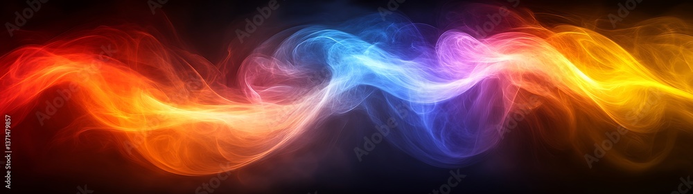 Obraz premium Abstract Colorful Smoke Flow Background