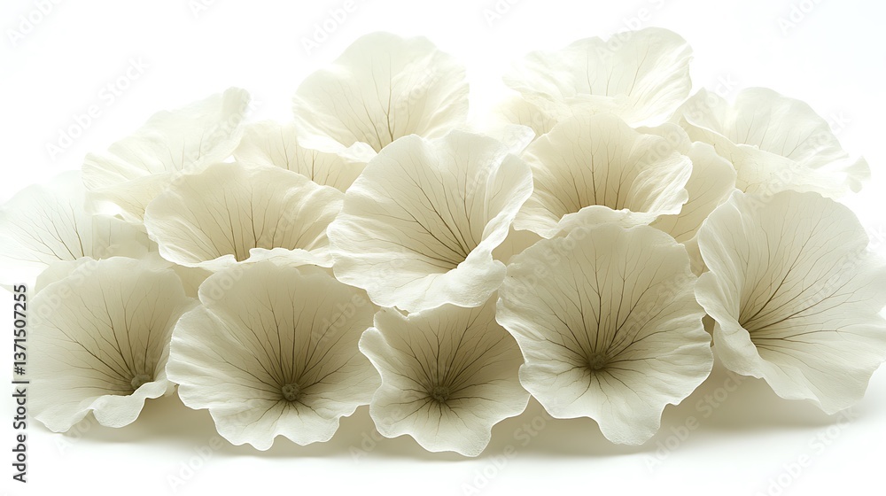 Obraz premium Clustered white flowers close-up