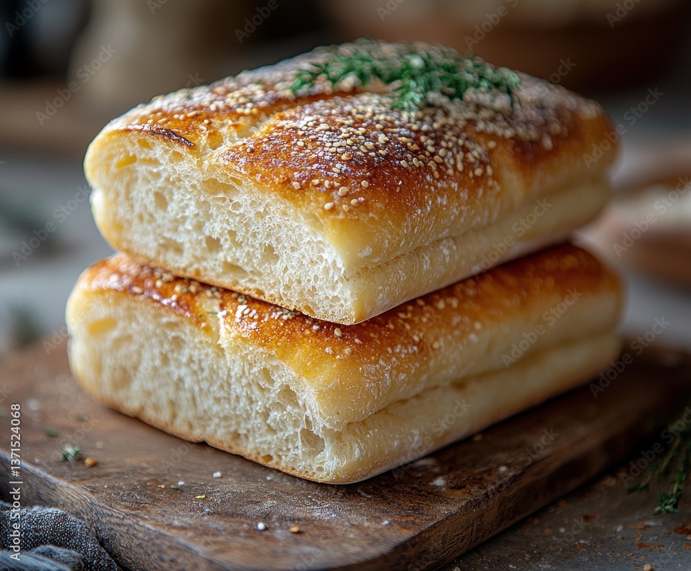 Rustic Bread Slices on Brown Background Close Up Natural Lighting Food Photography Rustic Bread Slices on Brown Background Close Up Natural Lighting Food Photography