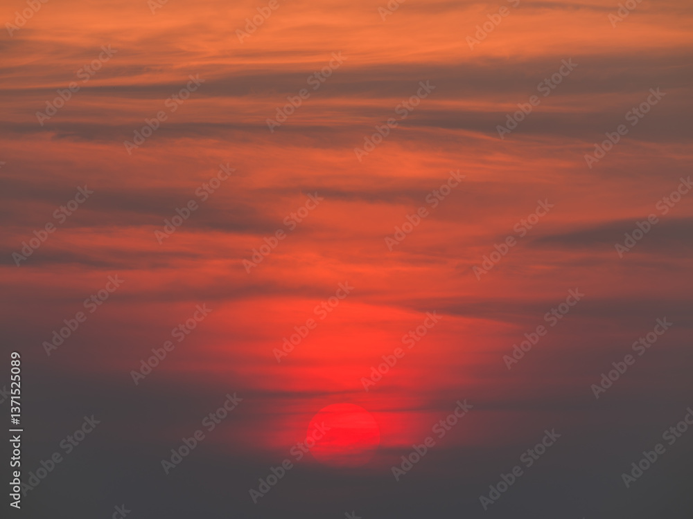 Fototapeta premium sunset in the sky