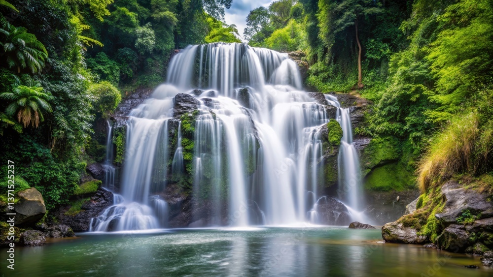 Panoramic Long Exposure Upper Nauyaca Falls Dominical Costa Rica Waterfall Photography Panoramic Long Exposure Upper Nauyaca Falls Dominical Costa Rica Waterfall Photography