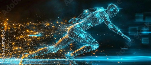 Transforming team performance with glowing data insights.