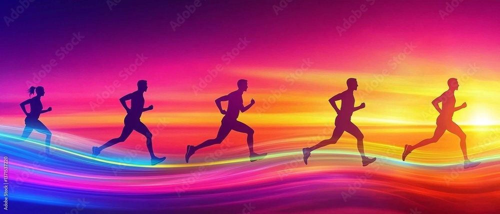 Stunning gradient background for running app UI from dawn pink to twilight purple. Stunning gradient background for running app UI from dawn pink to twilight purple.