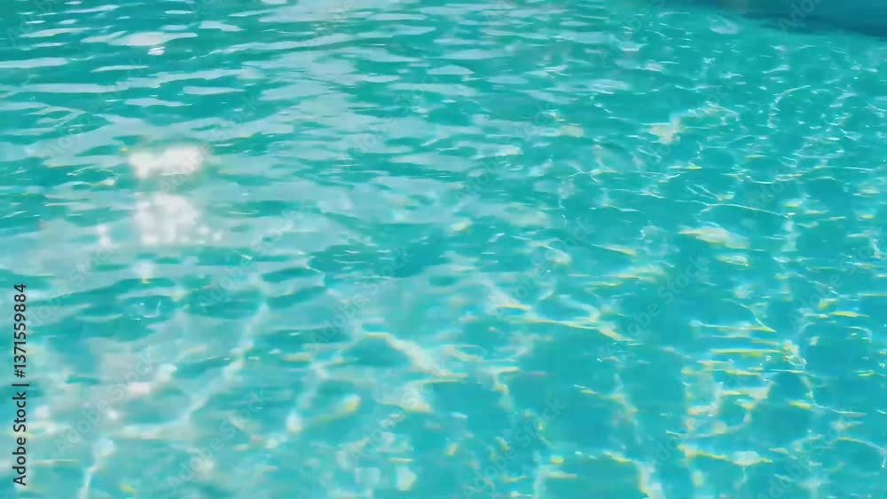 Sunlight reflected on the crystal clear surface of a pool (loopable) Sunlight reflected on the crystal clear surface of a pool (loopable)