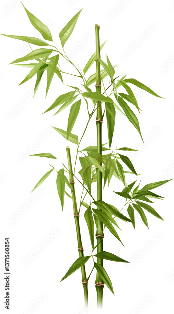 Green Bamboo Isolate on transparent background Green Bamboo Isolate on transparent background