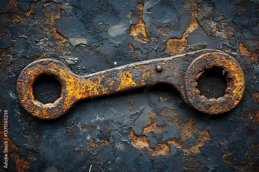 custom made wallpaper toronto digitalWorn metal tools with scratches, rust, and dirt, showing the marks of years of hard labor