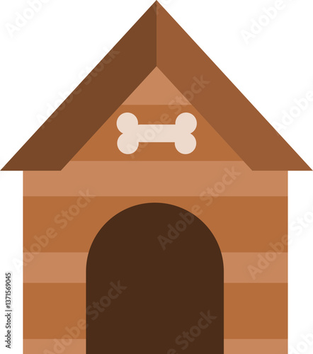 Cartoon Doghouse Illustration