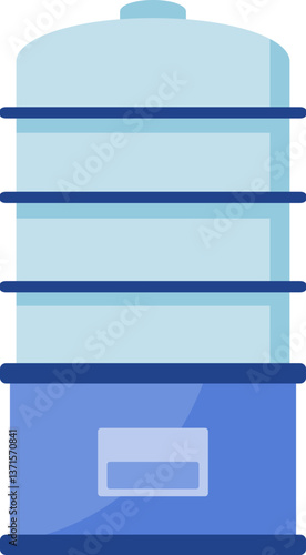 Illustration of a Multilevel Food Steamer