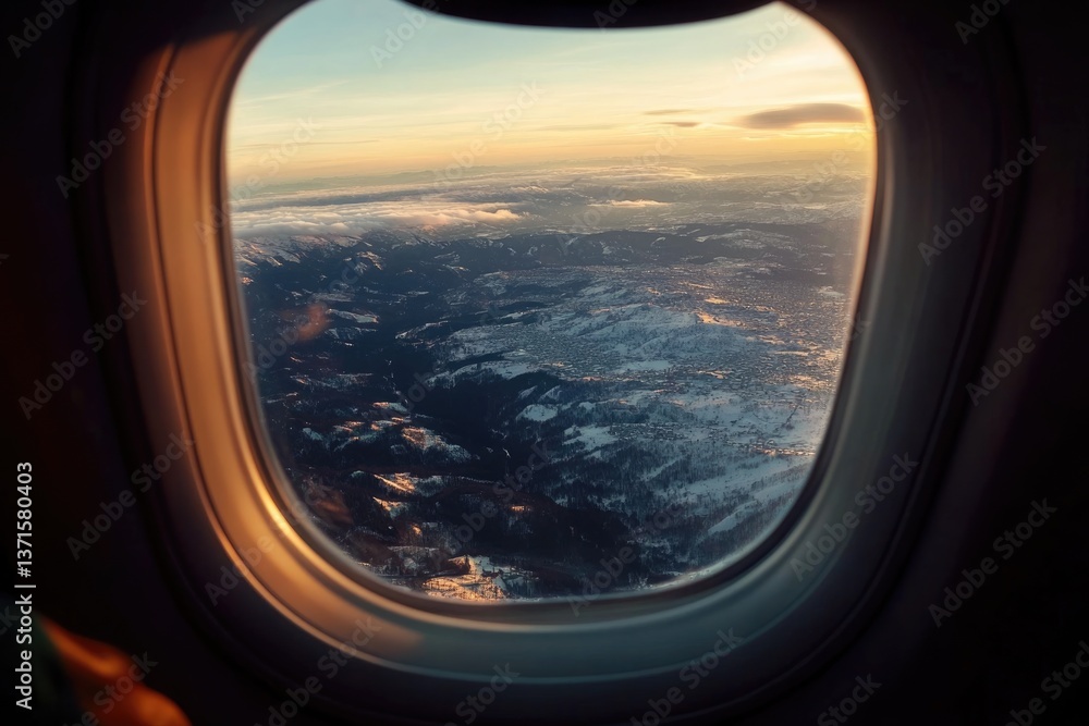 Window view from an airplane: breathtaking vista, expansive sky, winged perspective, distant landscape, cloudscape, horizon stretch, aerial sight, panoramic beauty, serene journey, open skies. Window view from an airplane: breathtaking vista, expansive sky, winged perspective, distant landscape, cloudscape, horizon stretch, aerial sight, panoramic beauty, serene journey, open skies.