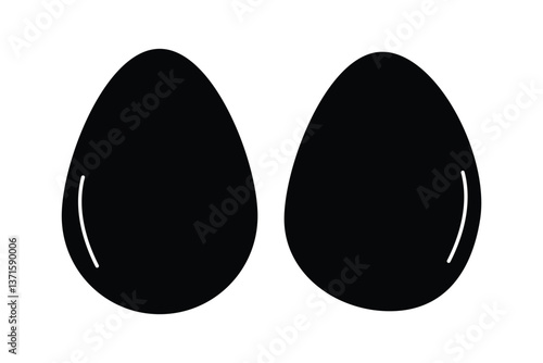easter egg icon, easter egg line art - simple line art of easter egg, perfect for easter egg logos and icons. This simple design symbolizes Easter, celebration, holiday traditions, and spring. eps 10.