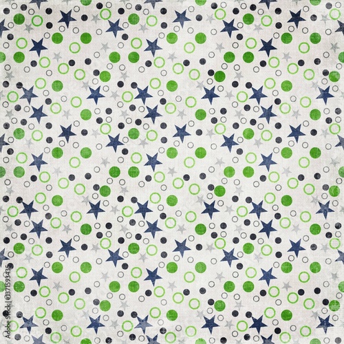 Seamless floral stars pattern, celebration background and ornamental stars pattern